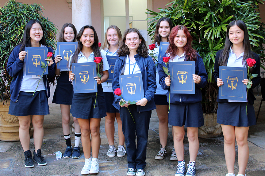 La Pietra Inducts New National Honor Society Members